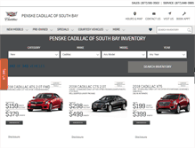 Tablet Screenshot of penskecadillac.com